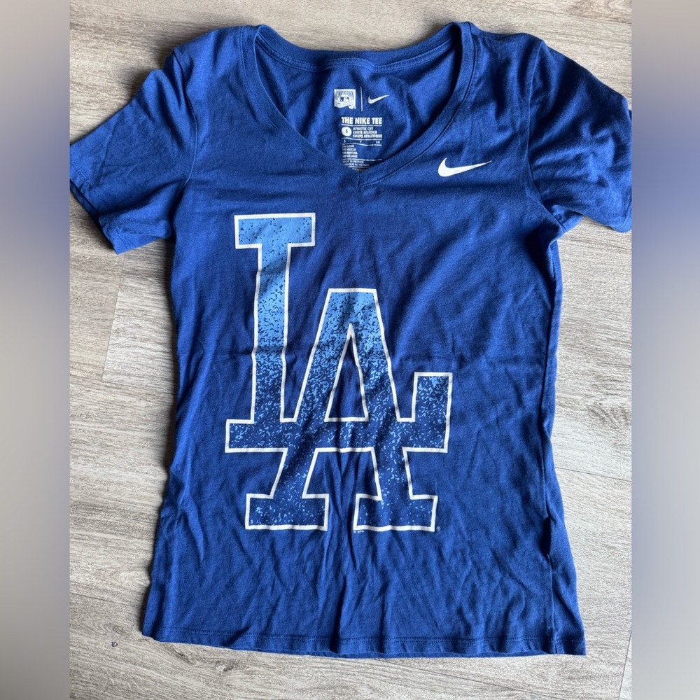 LA Dodgers Nike Royal Blue V-Neck Tee